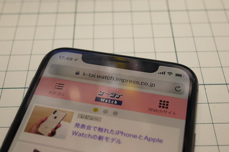 iPhoneの画面上部、出っ張ってる部分にTrueDepthカメラシステムが搭載されている