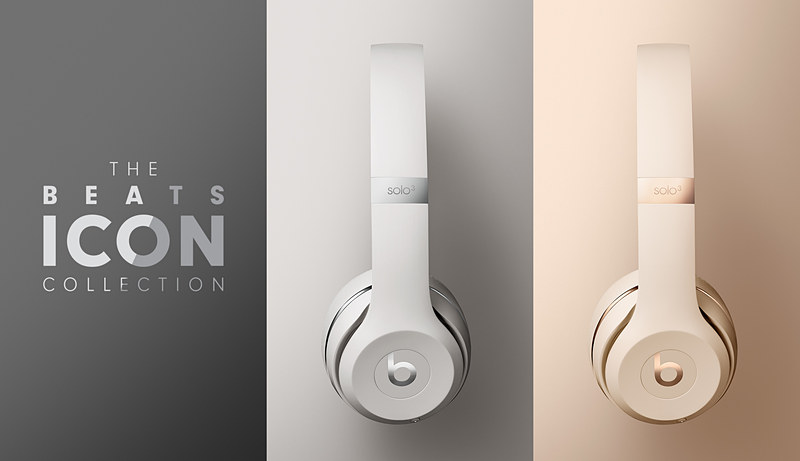 Beats Solo3 Wirelessオンイヤーヘッドフォン（マットシルバー・マットゴールド）