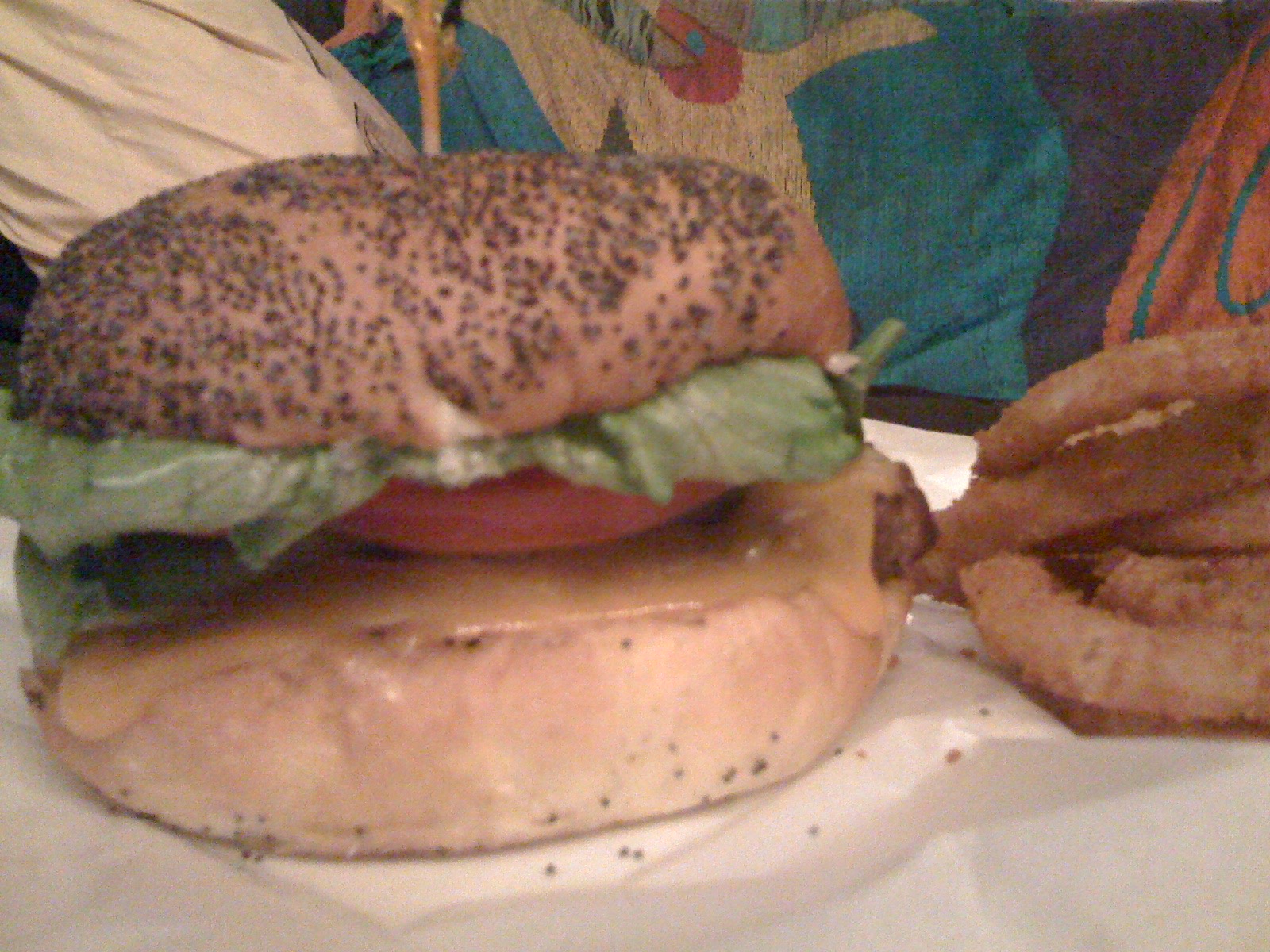 iPhone 3G。暗めで白熱球色に調整したLED照明の屋内という、やや過酷な撮影環境だが、それにしてもノイズだらけである