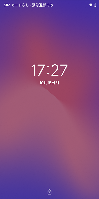 ロック画面