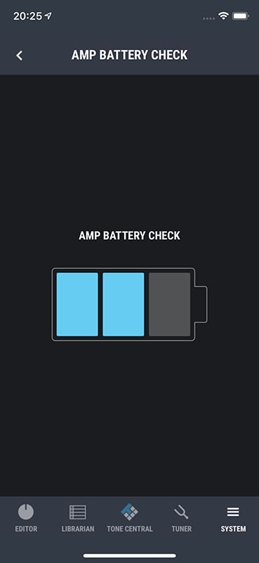 ほか、チューナー機能があったり、本体ではできない細かな設定が行えたり、アンプ部やトランスミッター部の電池残量がわかったり。もちろんタブレットからでも行えます。