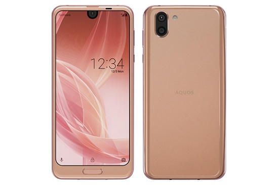 「AQUOS R2」ピンクゴールド