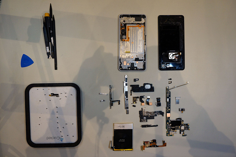 全て外し終わったところ