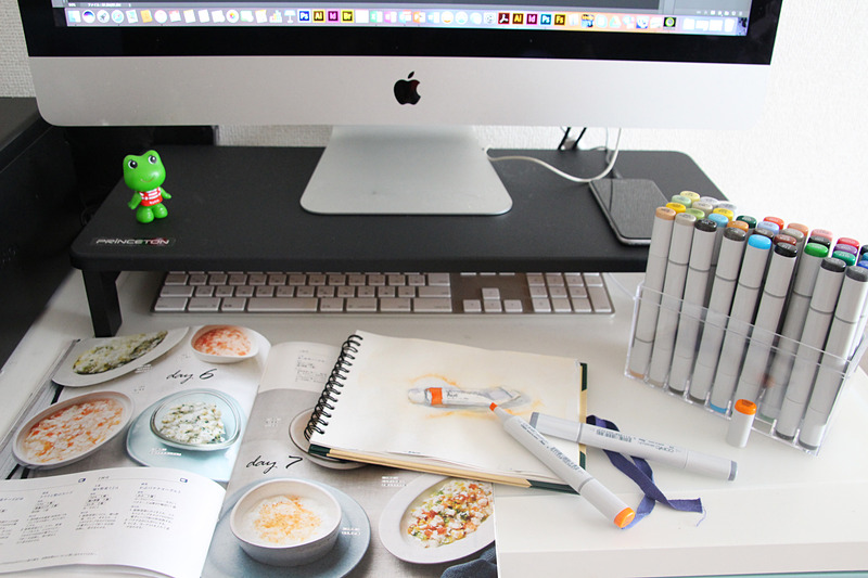 書き物モードとパソコンモードの切り替えも楽々。Unitapへの置きすぎには注意したい…