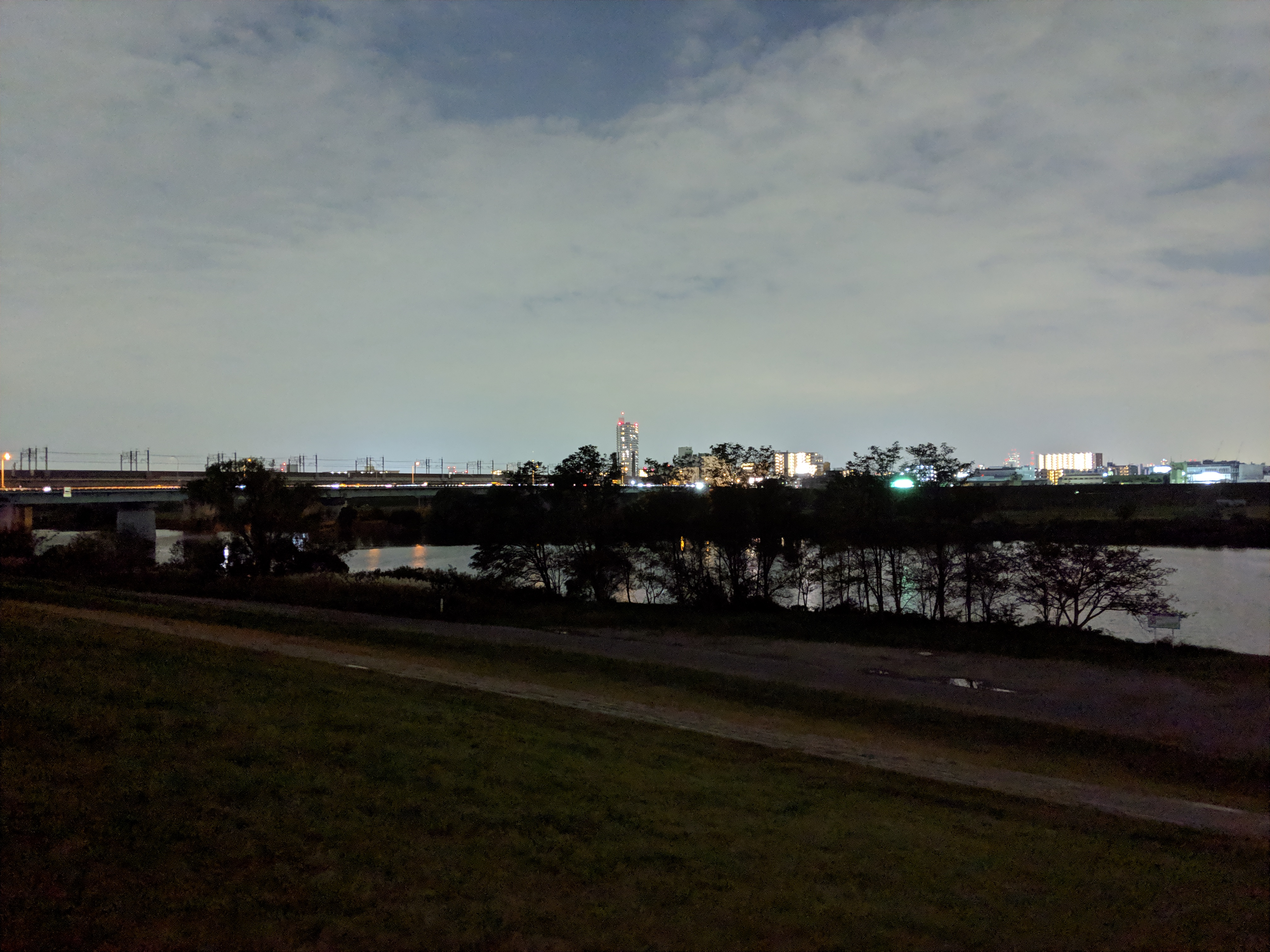 夜景モードで撮影