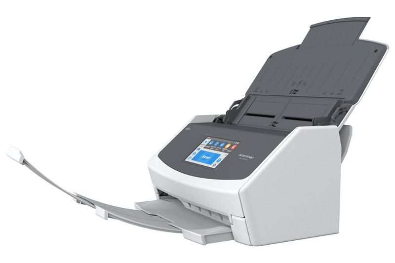 PFUの「ScanSnap iX1500」。ドキュメント用の高速スキャナで、A4カラー原稿（両面）を毎分30枚（60面）スキャンできます。PCとはUSBでもWi-Fiでも接続可能で、スキャンしたドキュメントを各種クラウドストレージに自動転送することも可能。スキャン設定などを手軽に切り換えられるタッチパネルが搭載され、iX1500のみでスキャン設定～スキャン実行が可能です。オフィス機材っぽくない白で統一されたデザインも新鮮。PFUダイレクト税別価格は4万8000円。