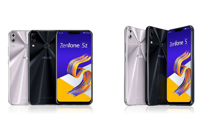 ZenFone 5Z（左）とZenFone 5（右）