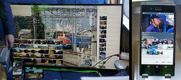 4K映像コンテンツ配信試験の様子