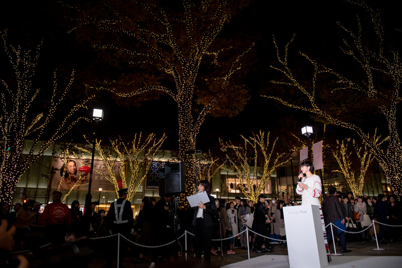 イルミネーション点灯直後の様子