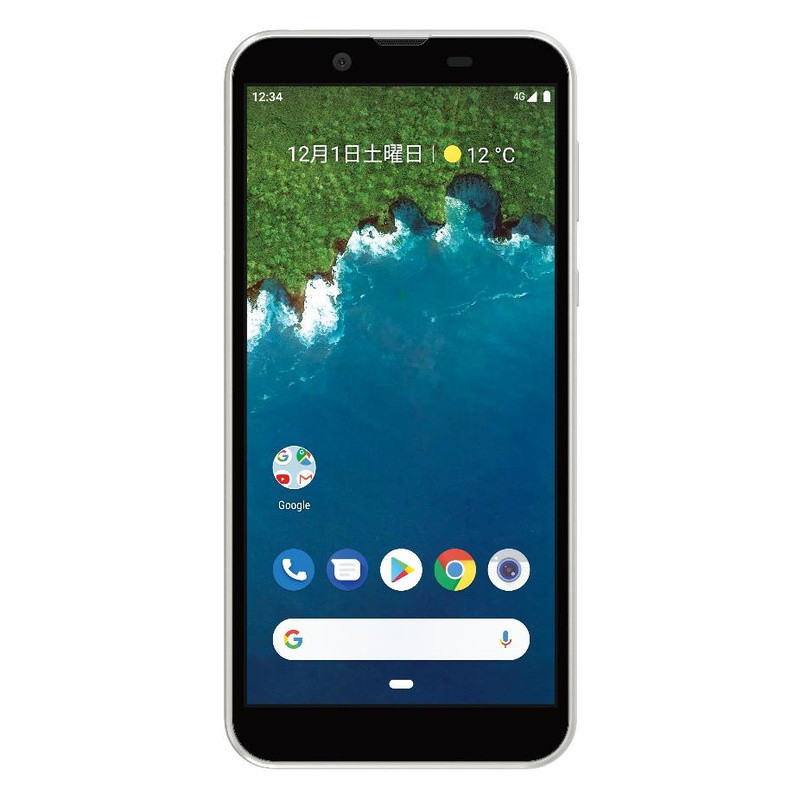 Android Oneスマートフォン「S5」。クールシルバー