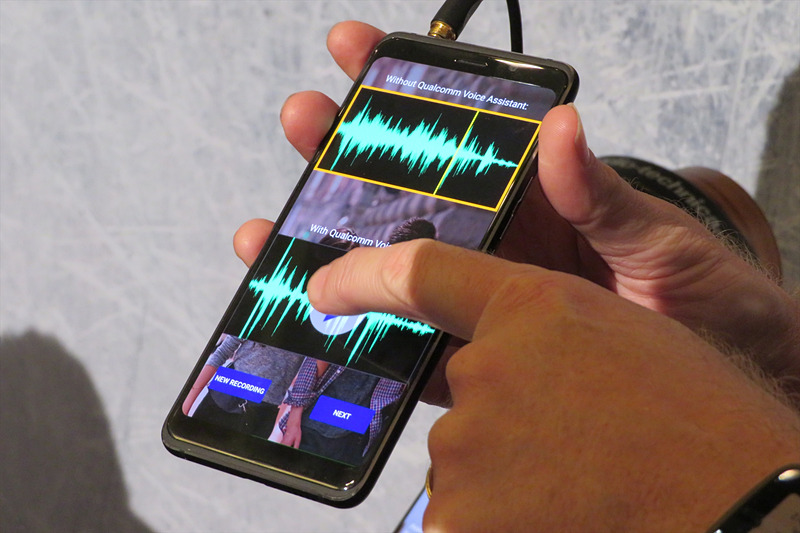 Qualcomm Voice Assistantによるノイズキャンセリング