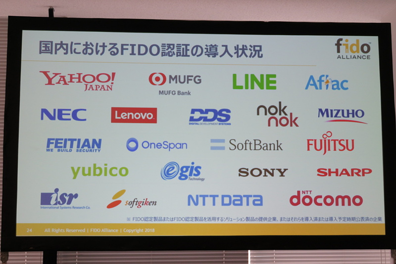 国内のFIDO導入状況