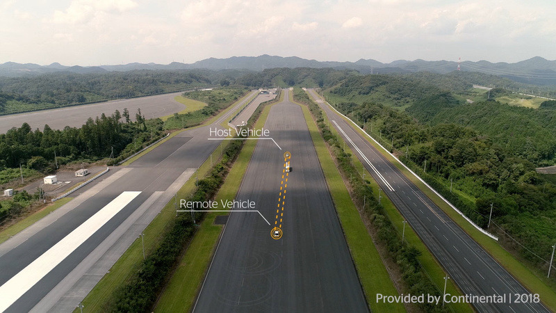 直接通信のV2Vでドライバーに通知される追い越し禁止の警告