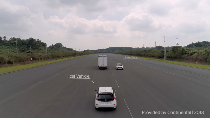 直接通信のV2Vでドライバーに通知される追い越し禁止の警告