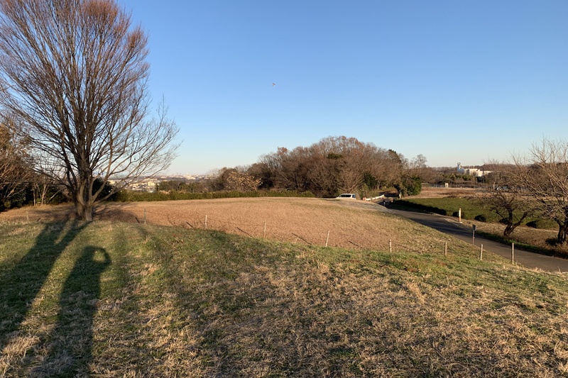 2019年元日のポタリング。天気が良かったので、わりと近くにある「比良の丘」ということろに行ってみました。と言うか、何となく無目的に狭山湖方面を走っていたら、「あっこの先に比良の丘があるのか！　じゃあ行ってみよう」みたいな。ポタリングという言葉は「potter（英）」（米 putter）から来ているそうで、potterの意味は「のんびり過ごす、ぶらつく」だそうです。自転車でのんびりとぶらつくわけですね。