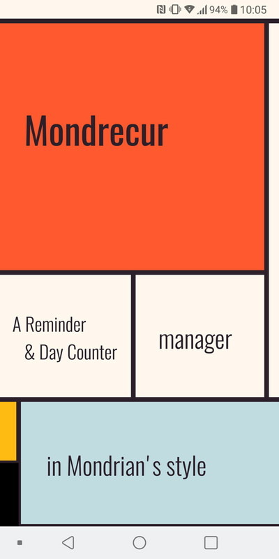 何かをしてからの経過日数にカウントもできる「Mondrecur」