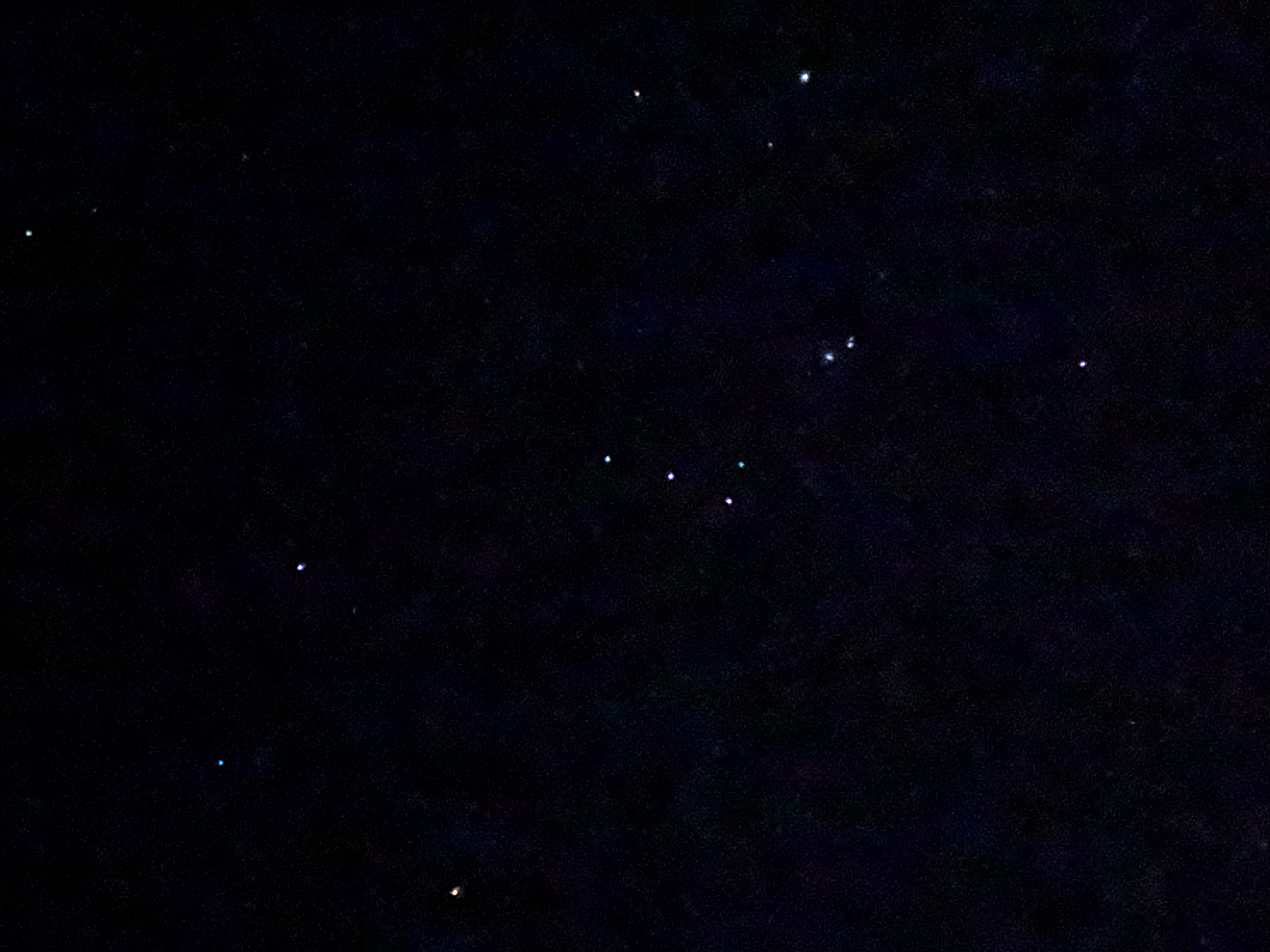 オリオン座を拡大したところ