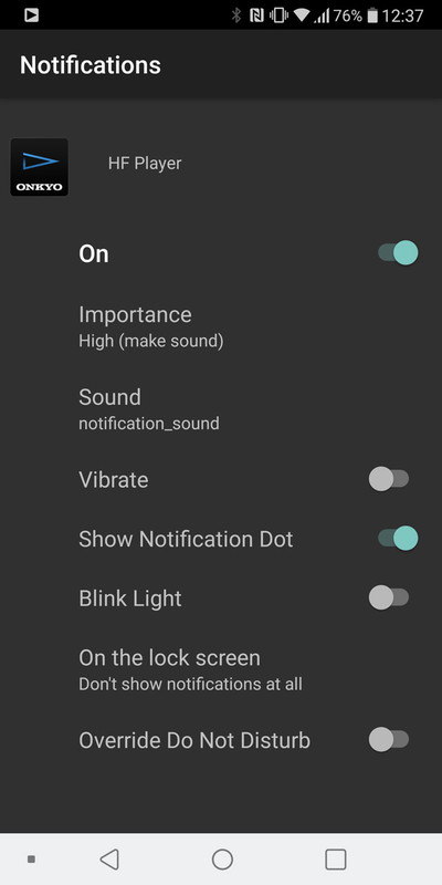 「Notification Categories」の設定。特に重要なアプリの通知を目立たせたい、でもロック画面では通知を表示させたくない、といったときにも便利