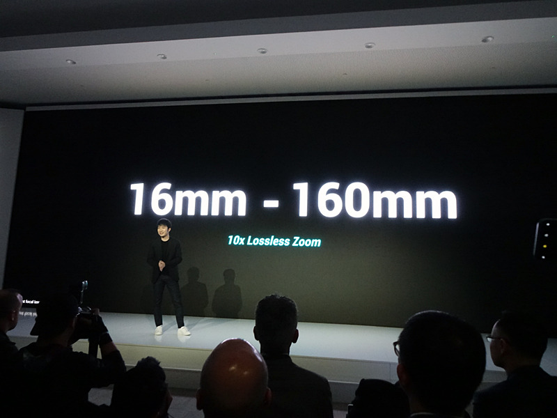 トリプルレンズで、15.9mmから159mmまでをカバーする