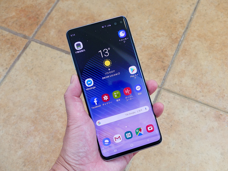 レビュー用としてプレスに提供されたGalaxy S10+
