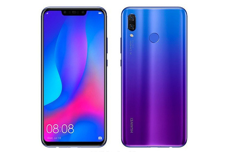 セール対象のスマートフォン。HUAWEI nova 3