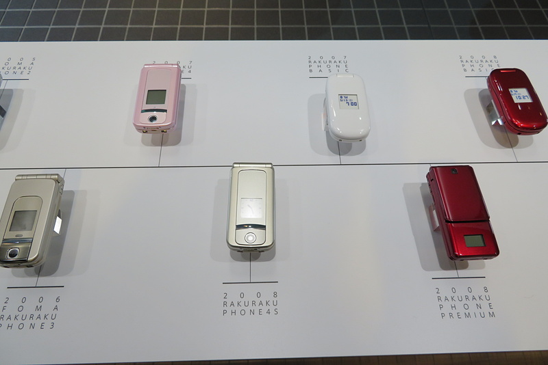 歴代モデルの展示