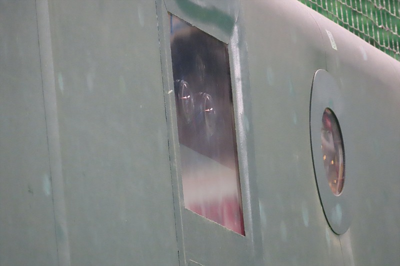 バックネット下の一等地に設置されたVRカメラ