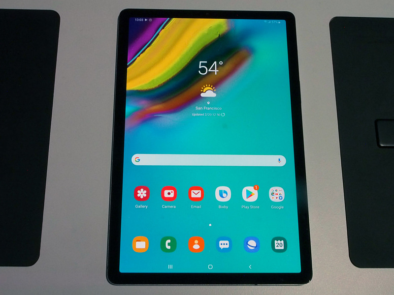 ベゼルの薄さからわかるようにエントリー機ではないGalaxy Tab S5e