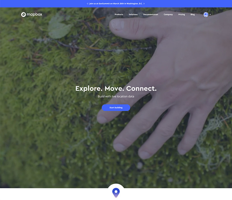 MapboxのWebサイト