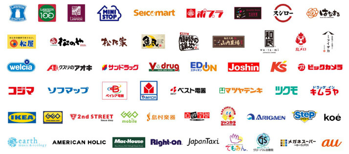 対応店舗（拡大予定含む）