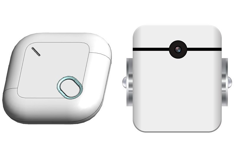 GPSトラッカー（左）とIoTカメラ（右）