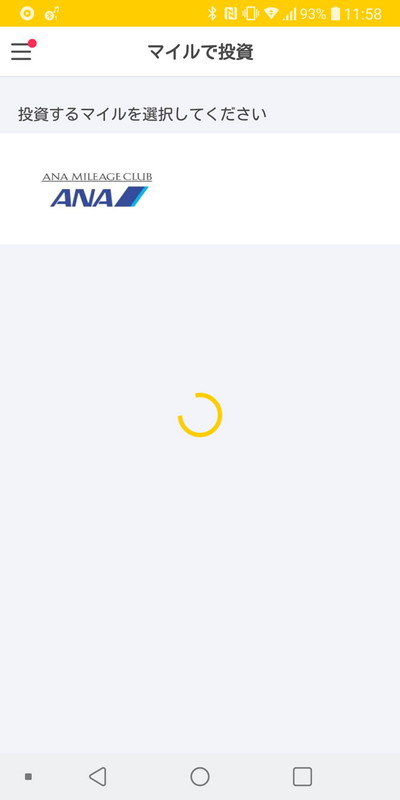 選択できるのはANAのみ
