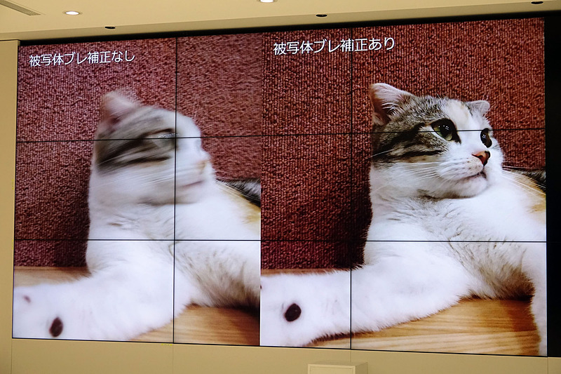 被写体ブレの効果を比較したところ