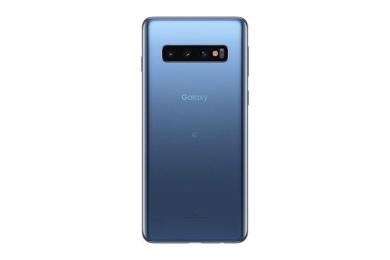 「Galaxy S10 SCV41」プリズムブルー