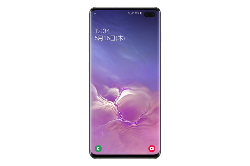 「Galaxy S10＋ SCV42」プリズムブラック