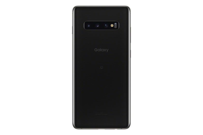 「Galaxy S10＋ SCV42」プリズムブラック