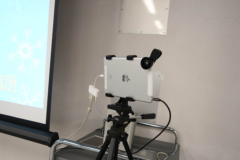 テレビ電話のデモにはiPadが使われていた