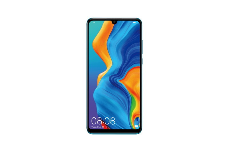 「HUAWEI P30 lite」ピーコックブルー