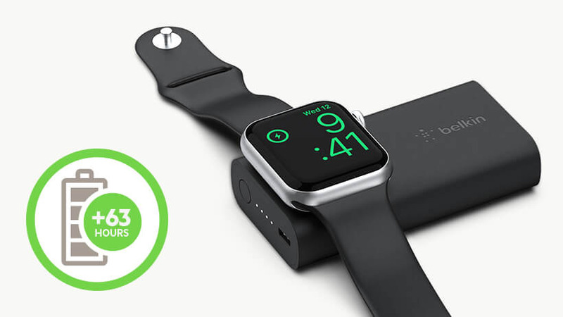 「BOOST↑CHARGE Apple Watch用モバイルバッテリー（2,200 mAh）」