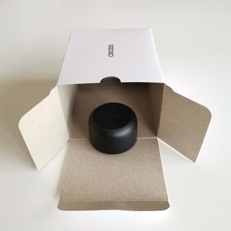 普通のボール紙のパッケージを使ってもホーン効果で音は変化する