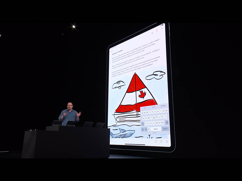 キーボードのフロート表示