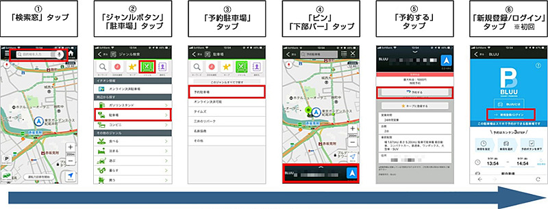 「Yahoo!カーナビ」で「BLUU Smart Parking」の駐車場予約に対応