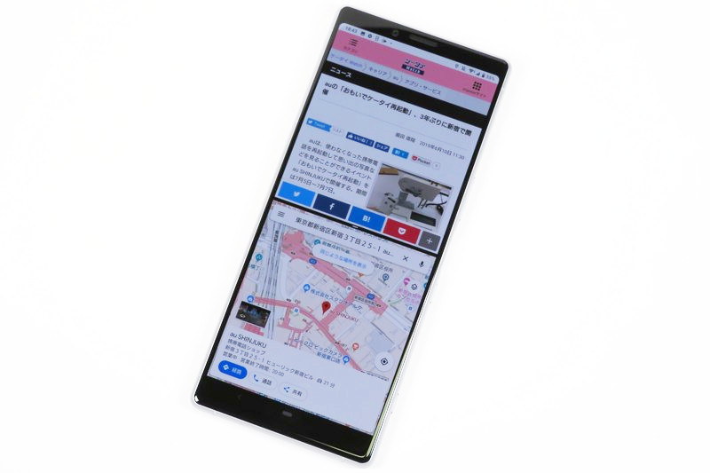 21:9の画面はマルチウィンドウ機能と相性抜群