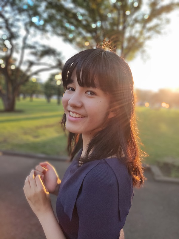 少し夕陽を活かして撮影