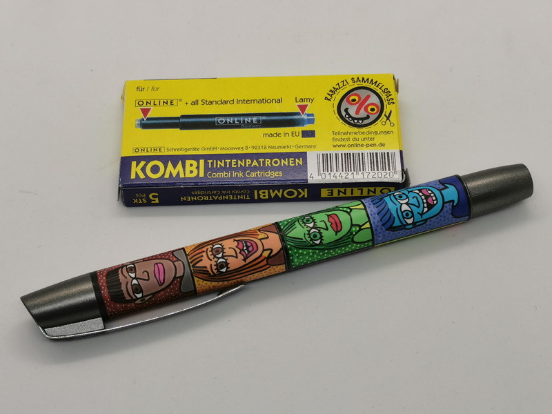 お気に入りのインクボトル＆スポイトという選択も可能だが、筆者はカートリッジの方が商品にマッチしそうな予感がしてカートリッジを同時に購入