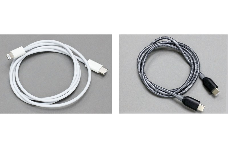 iPad ProのUSB-Cポートを使うと、他のデバイスに対して充電を行えます。つまりiPad Proはタブレット端末でありかつモバイルバッテリーでもあるわけです。ナニゲに非常に便利。この機能を使うには、iPad Pro端がUSB-Cで、もう片端がデバイスに応じた端子形状になっているケーブルが必要です。