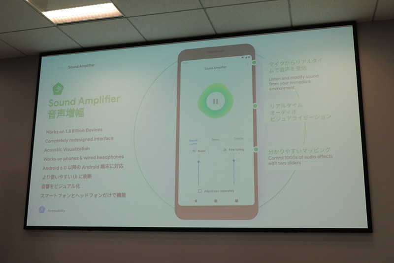 音声増幅（Sound Amplifier)