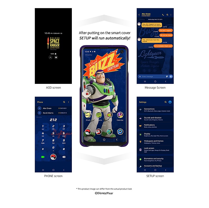 Galaxy S10 / S10+専用カバー「Galaxy Friends」
