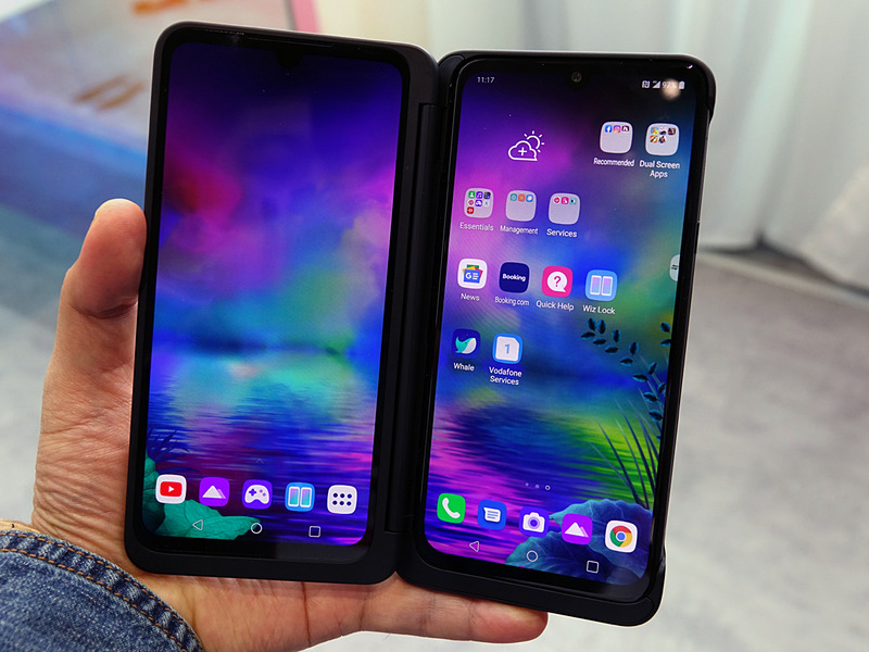 デュアルスクリーンに対応した「G8X ThinQ」