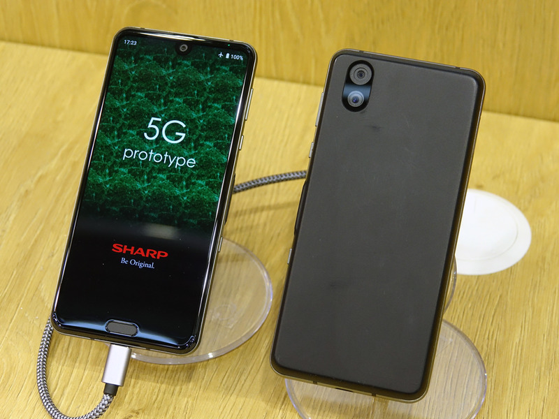 ソフトバンクの5Gプレサービスで使用されたのと同じ、5G対応の試作機